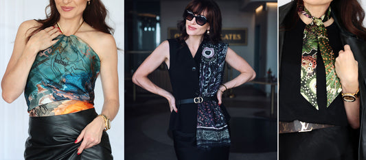 How to wear a silk scarf ideas