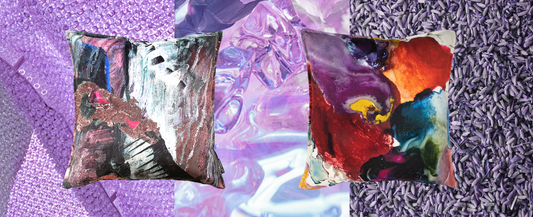 cushions purple colour of the year