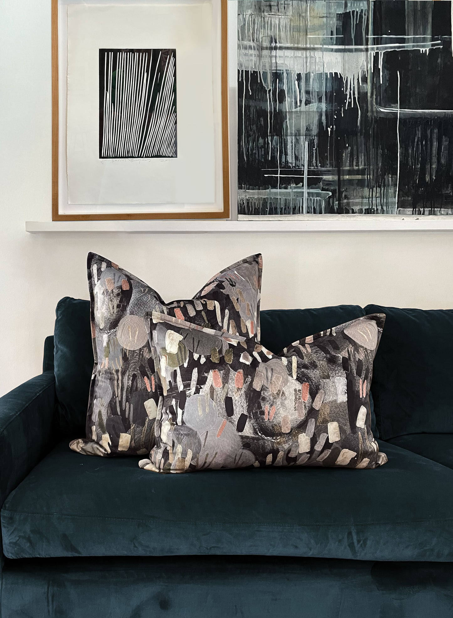 Andel Olivier Mushroom Velvet Cushion