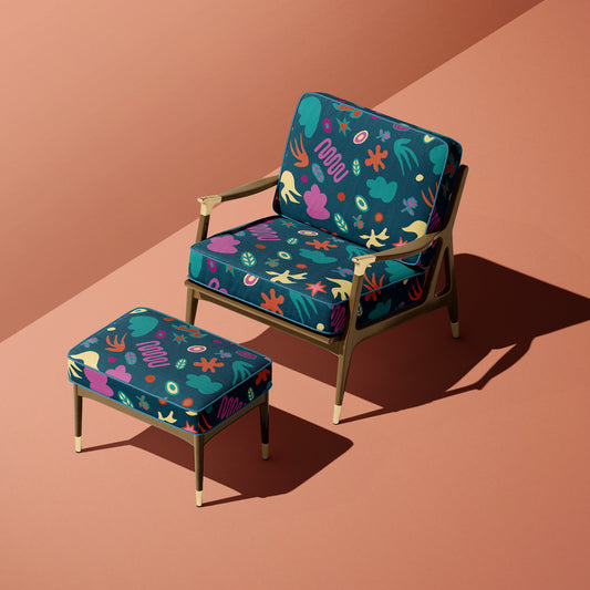 Wanderland Boemo Diale Teal fabric