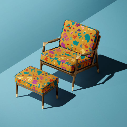 Wanderland Boemo Diale Ochre fabric