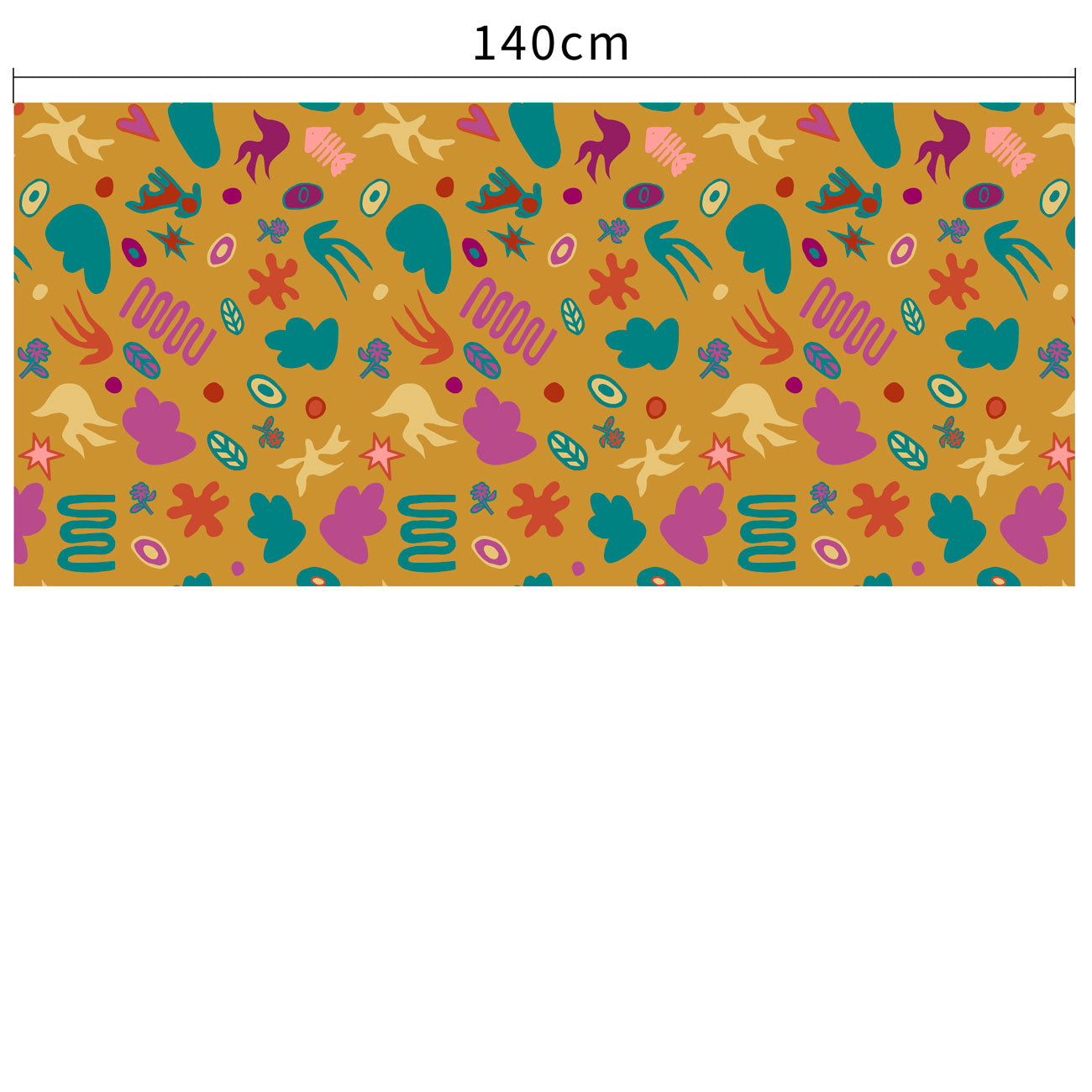 Wanderland Boemo Diale Ochre fabric