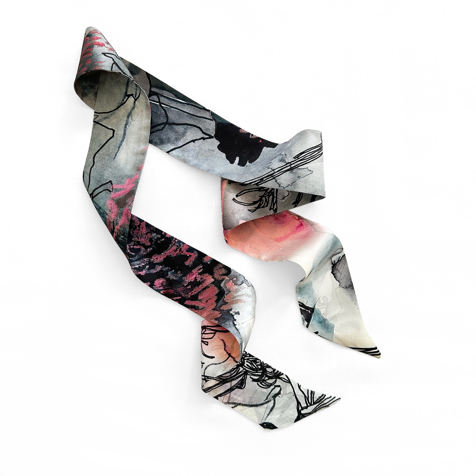 shop wanderland artist silk twilly online south africa