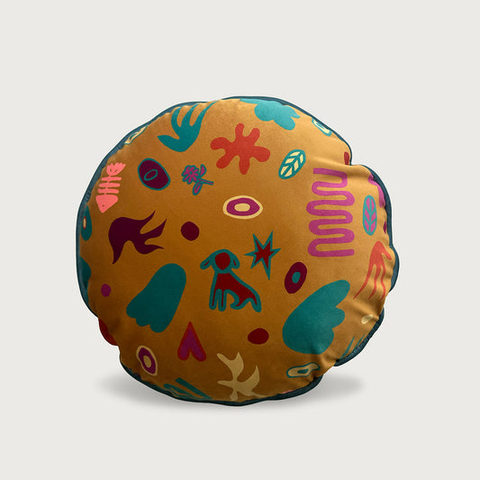 Shop Boemo Diale round velvet scatter cushions online