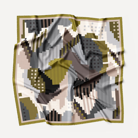 shop wanderland artist silk twill scarf online