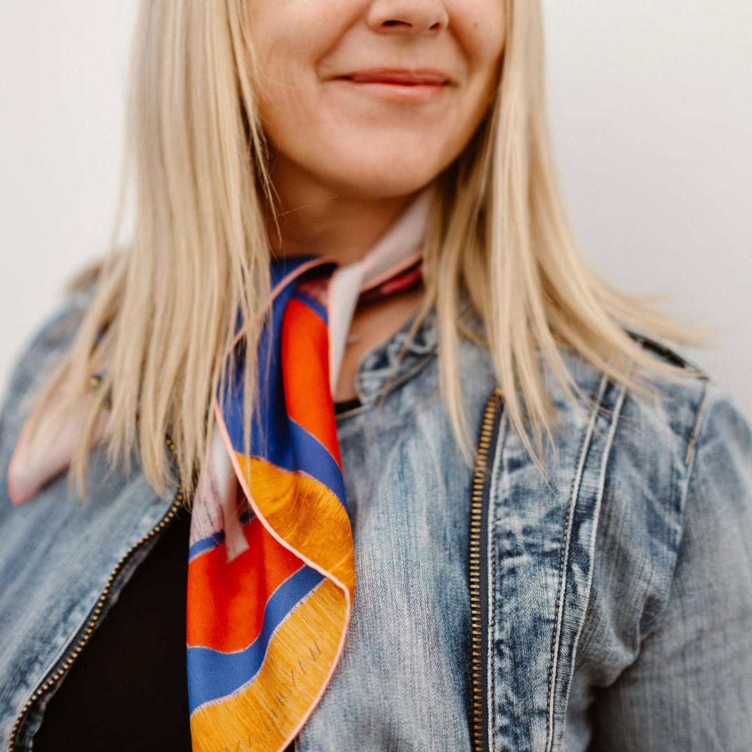 Shop Wanderland Silk habotai scarf