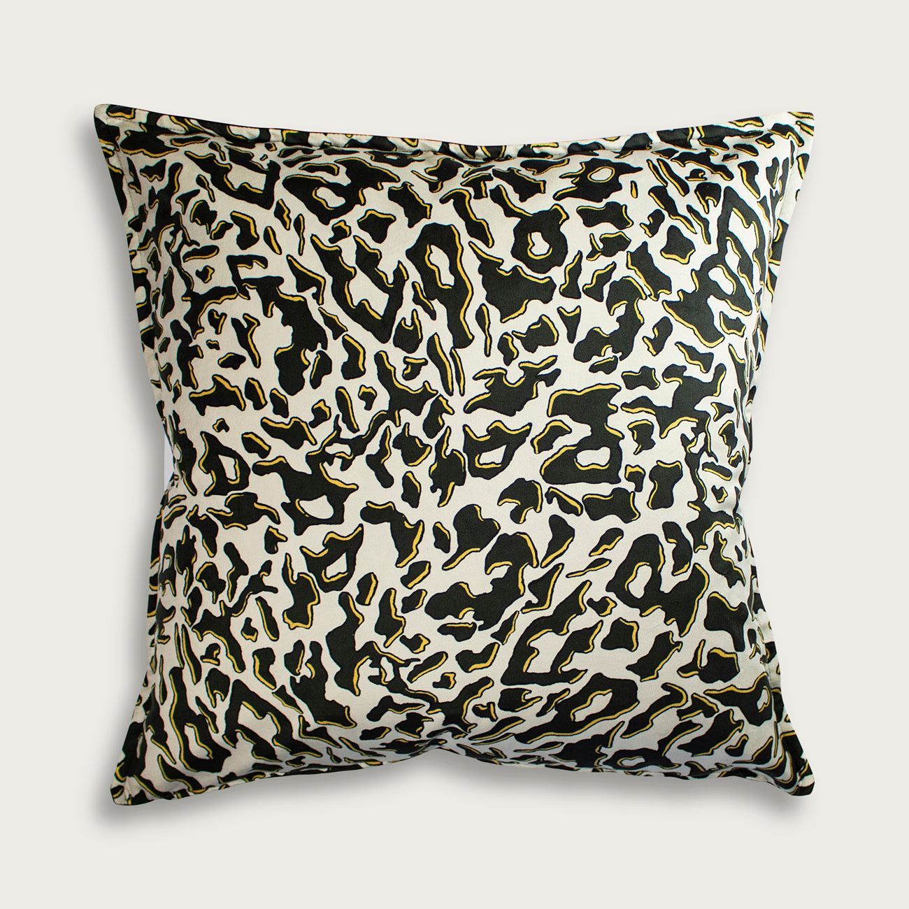 Zhi Zulu Ebony Ivory Leopard Cushion