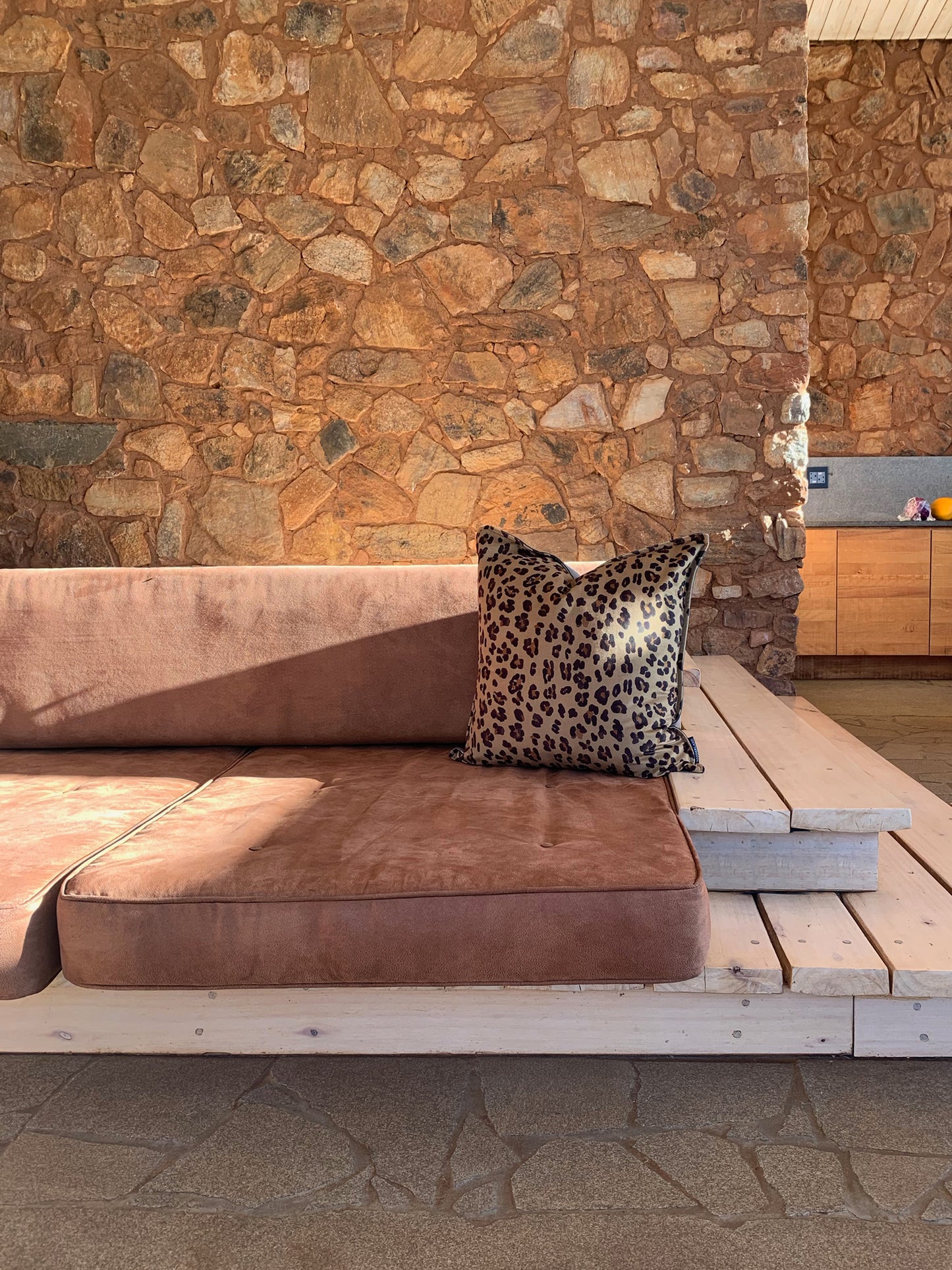 wanderland leopard cushion safari