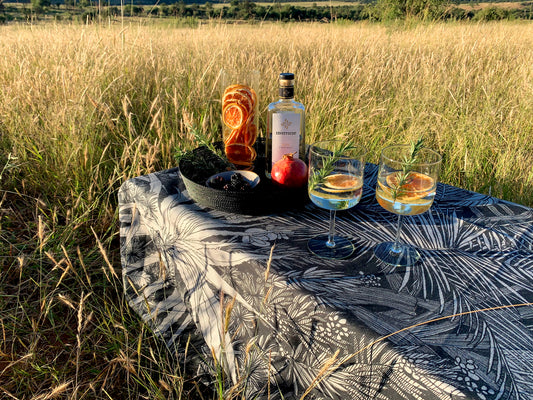 Aureum Urban Forest Charcoal Tablecloth