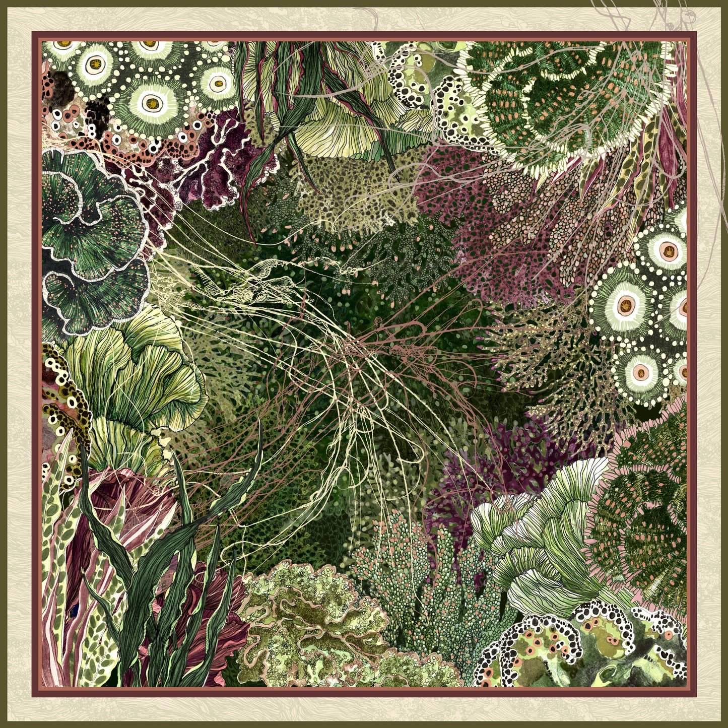 Oceanum Moss Silk Modal Scarf