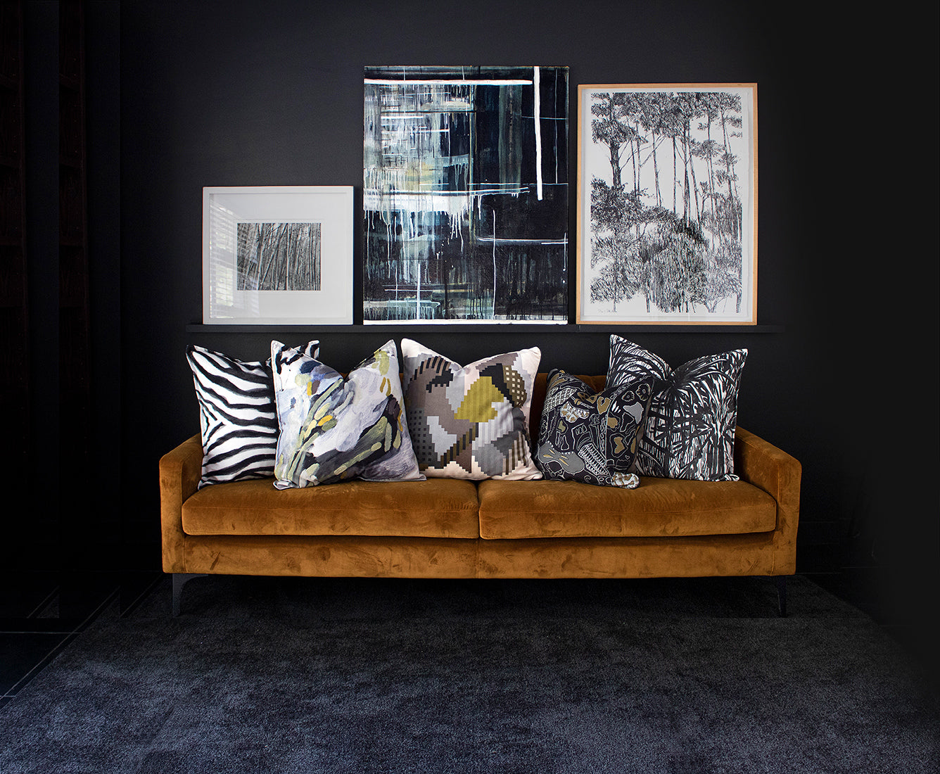 Wanderland scatter cushions african luxury velvet online