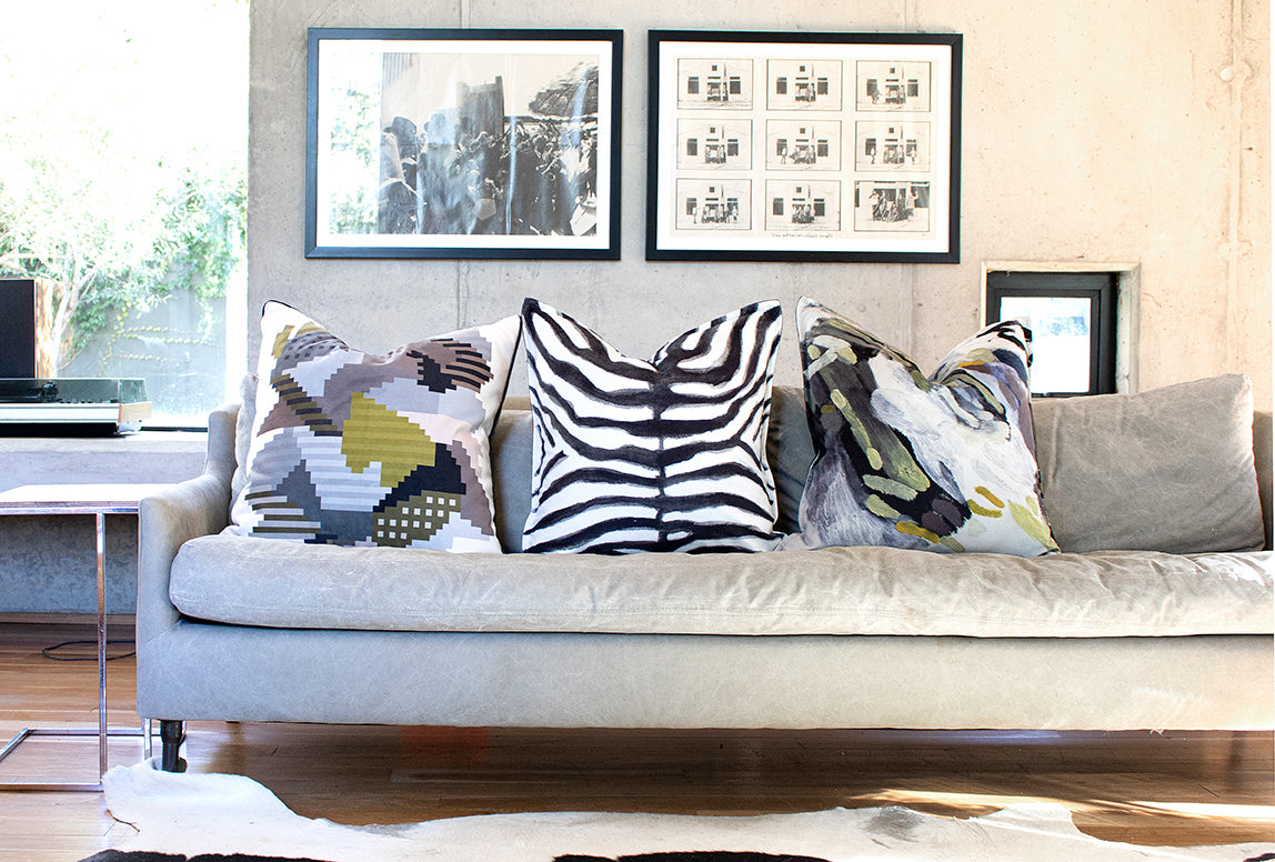 Wanderland scatter cushions african luxury velvet online
