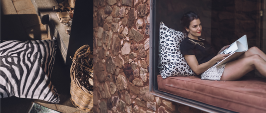 Animal print decor scatter cushions zebra leopard spot