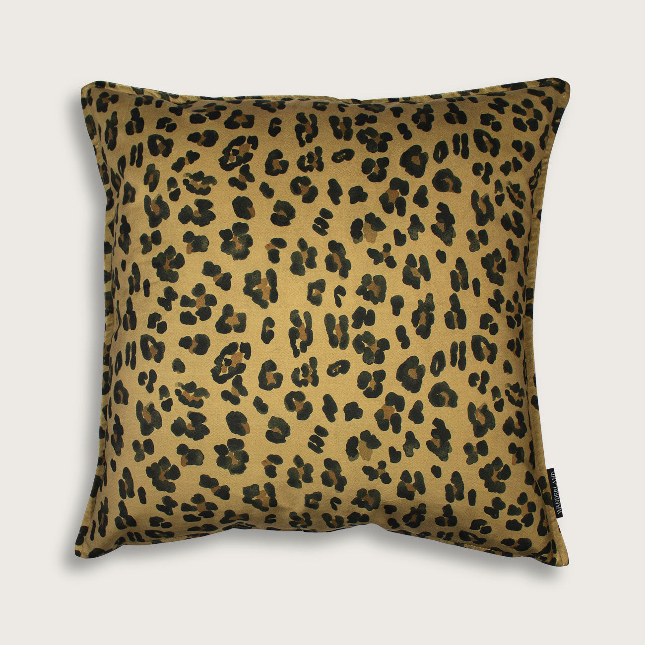 Aureum Gold Leopard Spot Velvet Cushion