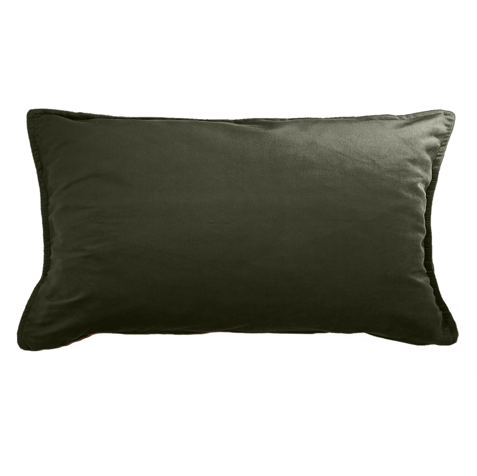 Charcoal Rectangular Velvet Cushion