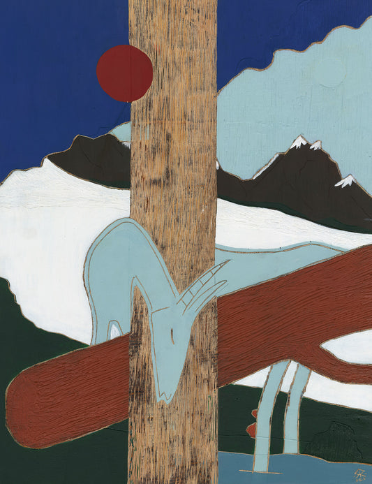 "Rooireus en Bosbok" fine art print