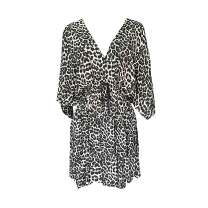 Wanderland Kaftan Dress resort wear leopard print shop online