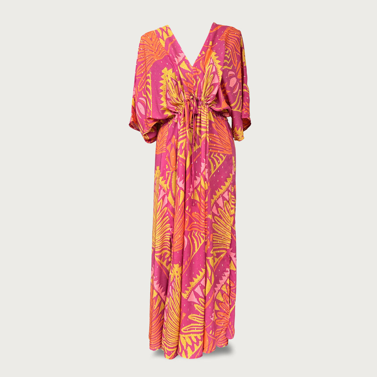 Shop magenta and gold Wanderland Kaftan online