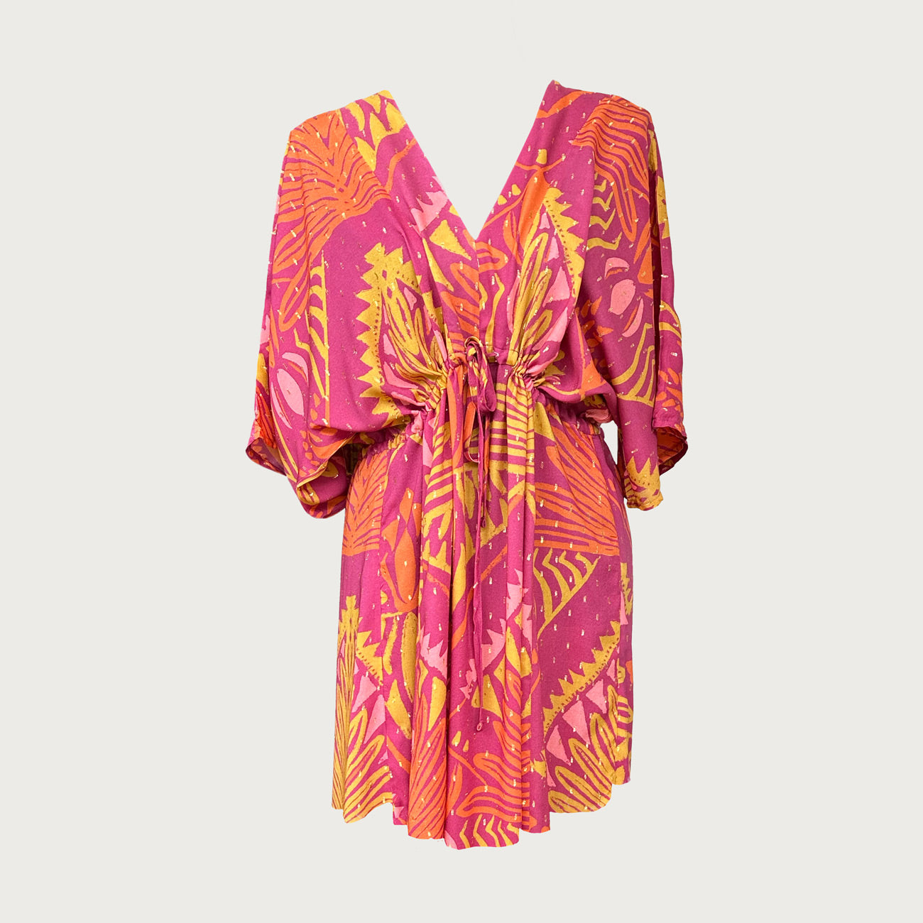 Shop magenta and gold Wanderland Kaftan dress online