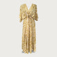Gold Zebra Kaftan Dress