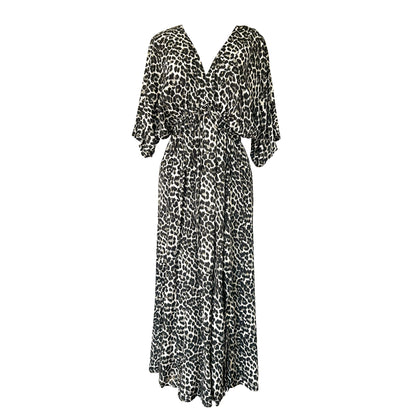 Wanderland Kaftan Dress resort wear leopard print shop online