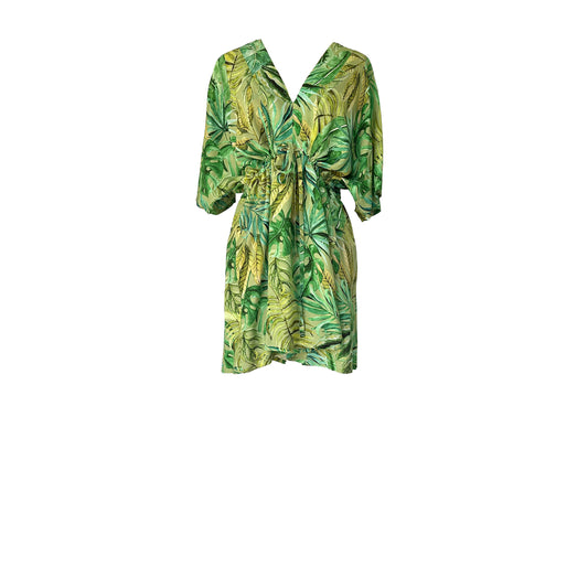 Shop Wanderland Green mini short Kaftan online