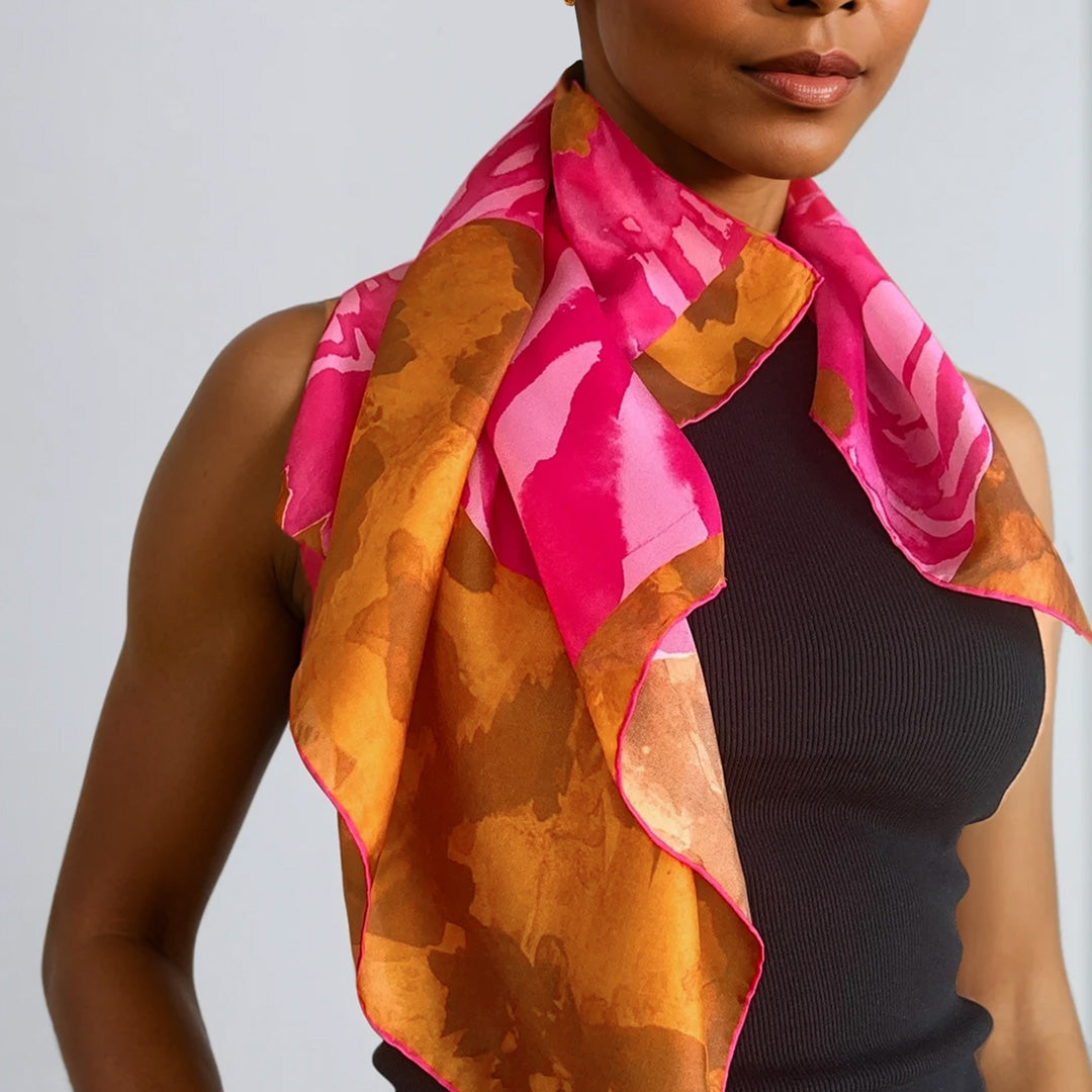 Shop Wanderland pink zebra scarf online