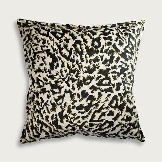 Zhi Zulu Ebony Ivory Leopard Cushion