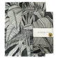 Wanderland black grey foliage tea towel south africa