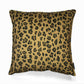 gold leopard velvet scatter