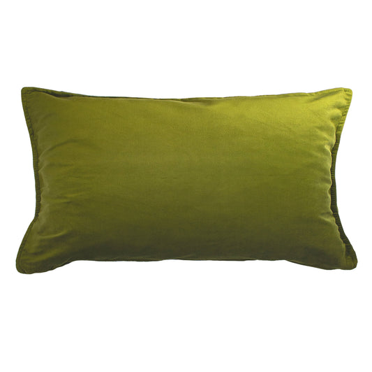 shop wanderland green velvet scatter cushion