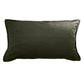 rectangular grey velvet cushion