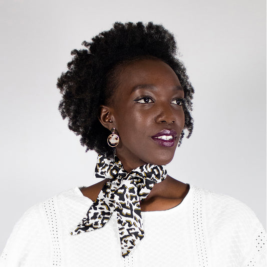 Twilly Twirly Wanderland Wonderland How to neck tie African Artist Design Leopard Zhi Zulu