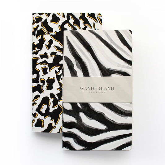 Set of 2 Animal print Notebooks