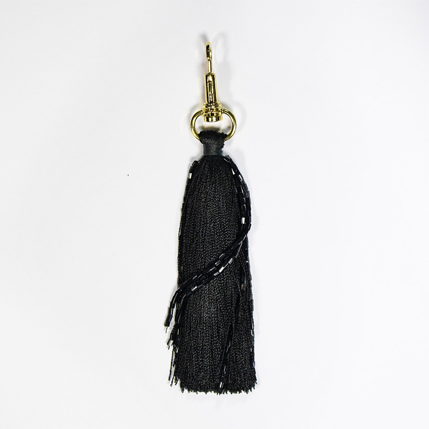 Tassle Black Velvet Pouch Handbag Wanderland Collective African Design Luxury