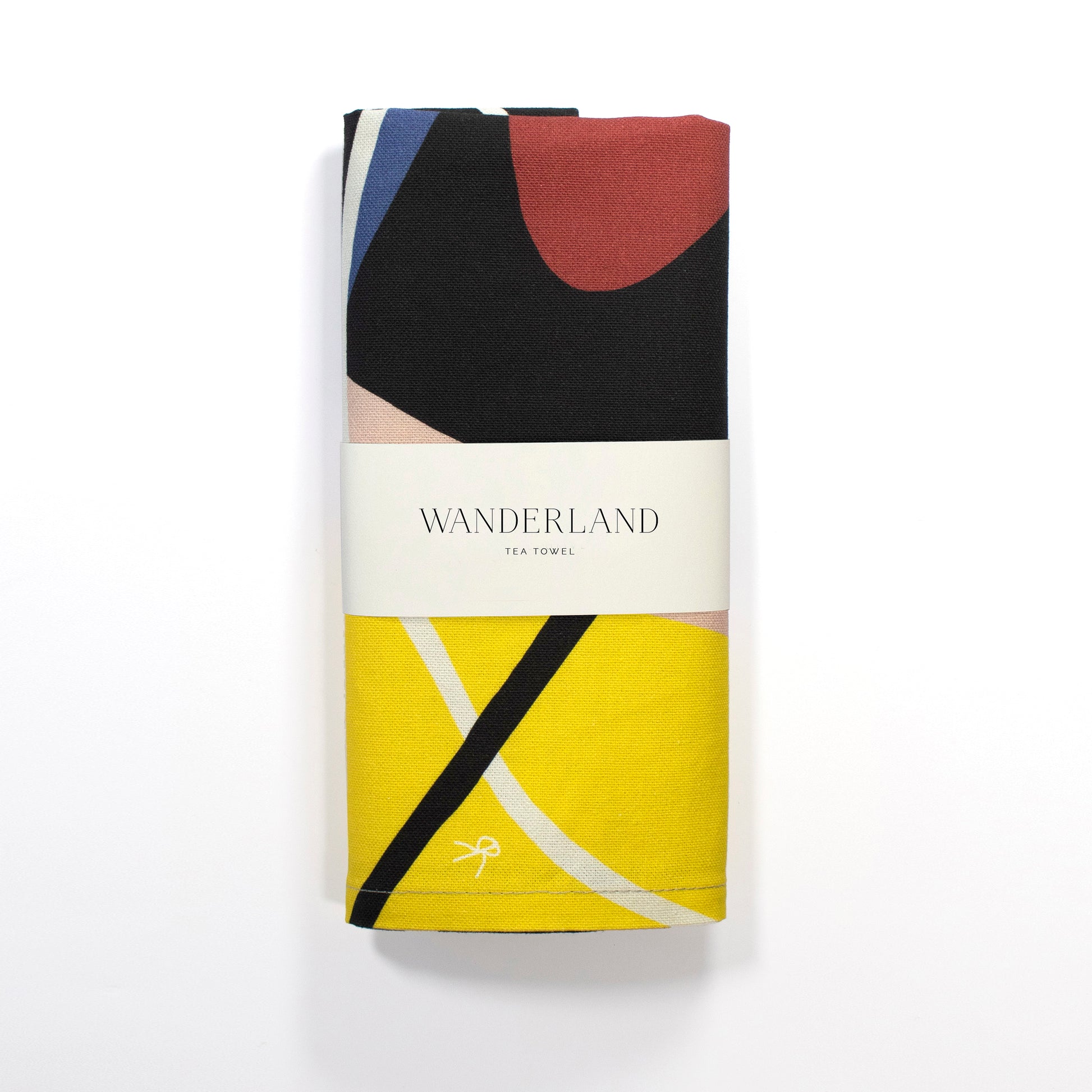 bold colour kitchen tea towel wanderland