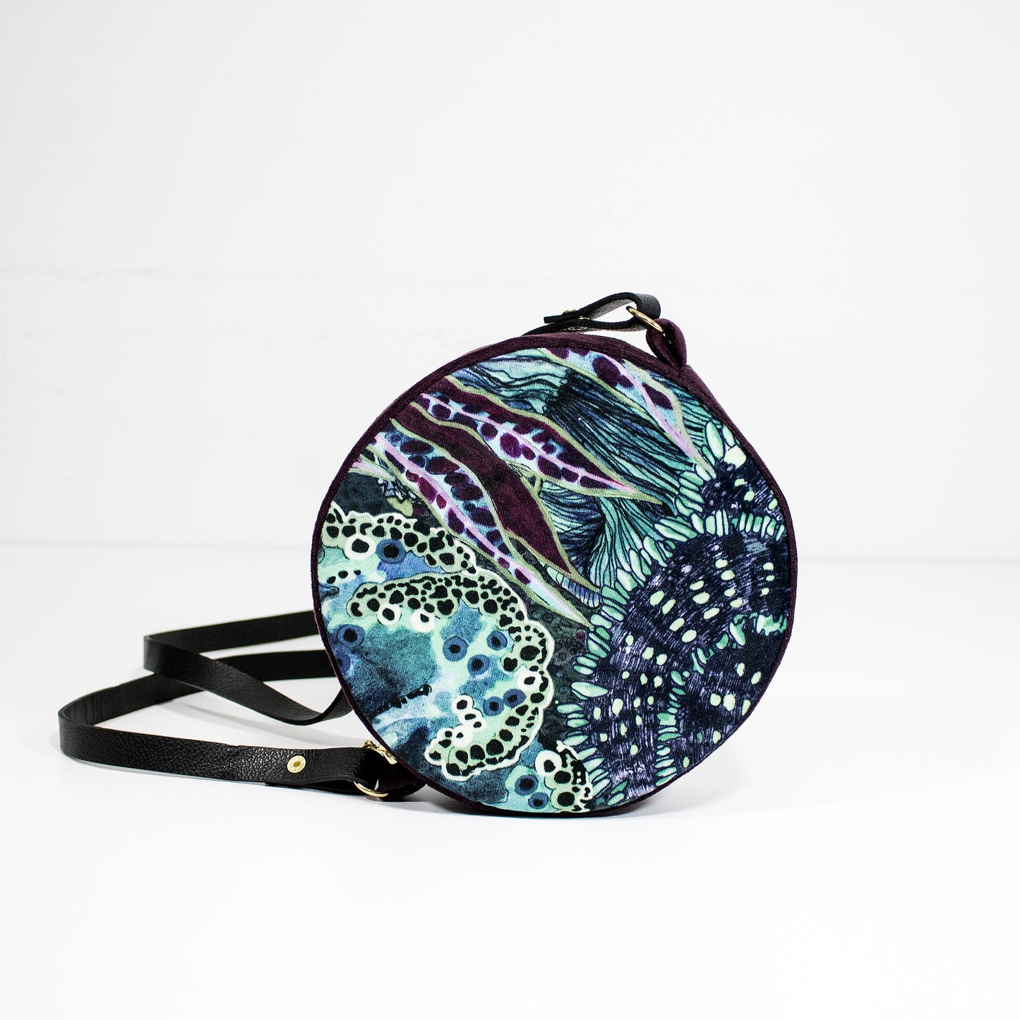 Oceanum Azure Velvet Circle Bag