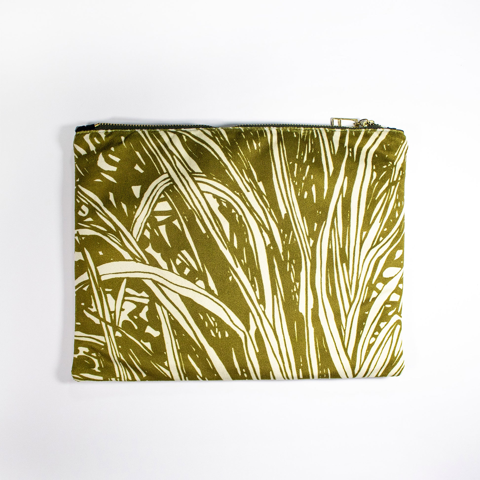 Jungle Gold Aureum Velvet Pouch Clutch Handbag Wanderland Collective African Design Luxury Tassle Tassel